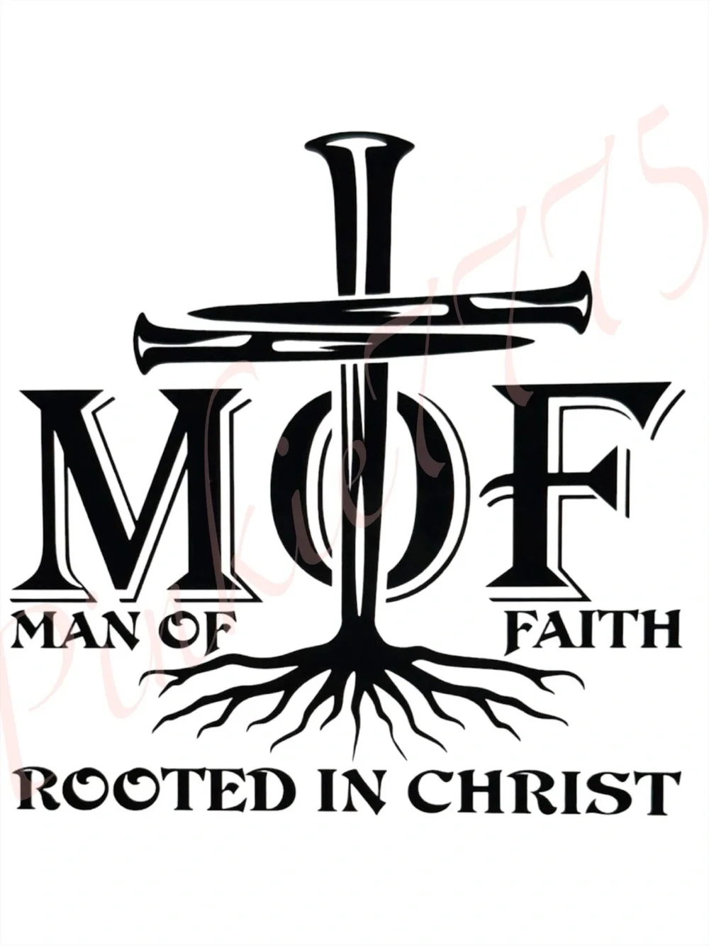 Man Of Faith - Rooted In Christ Graphic hand towel